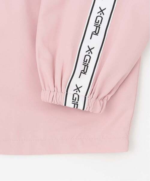 X-girl Stages（エックスガールステージス）の「肩ロゴラインブルゾン（ブルゾン・キッズ・ブラック/ピンク・130cm/120cm/100cm/110cm/140cm/90cm）」の8枚目の写真