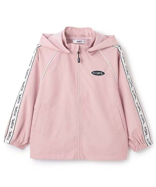 X-girl Stages（エックスガールステージス）の「肩ロゴラインブルゾン（ブルゾン・キッズ・ブラック/ピンク・130cm/120cm/100cm/110cm/140cm/90cm）」の15枚目の写真