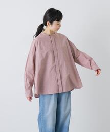 かぐれ（カグレ）の「コットンリネンWポケットシャツ（シャツ/ブラウス）」