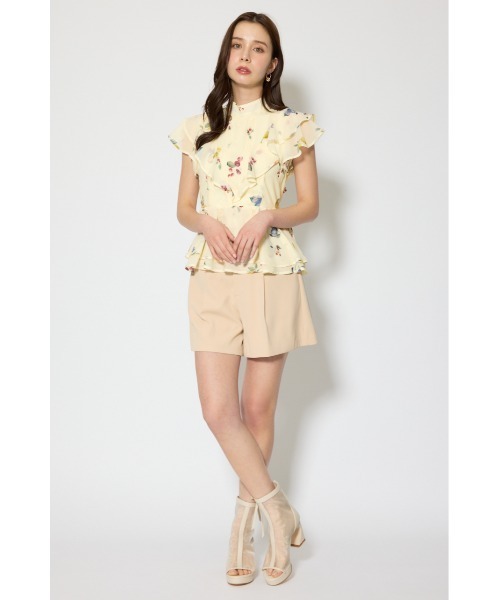 森香澄さん着用】バックリボンフリルブラウス 春服（シャツ/ブラウス