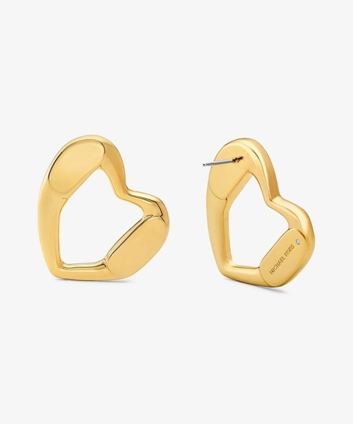 MICHAEL KORS(マイケルコース)の「プレシャスメタル ブラス ハート スタッドピアス(ピアス(両耳用)・レディース・ゴールド・FREE)」の3枚目の写真