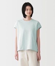 婦人 引き揃え天竺編みフレンチスリーブＴシャツ