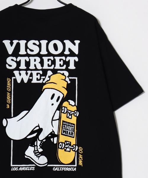 VISION STREET WEAR(ヴィジョンストリートウェア)の「VISION STREET WEAR/ヴィジョンストリートウェア オーバーサイズ フロント/バックプリント ロゴ ワンポイント 半袖Tシャツ/レディース メンズ(Tシャツ/カットソー・メンズ・ホワイト系その他/ブラック系その他/ブラック/ホワイト系その他2/ホワイト系その他3/ブラック系その他2/ブラック系その他3/ホワイト・LL/M/L)」の13枚目の写真