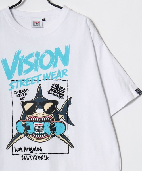 VISION STREET WEAR(ヴィジョンストリートウェア)の「VISION STREET WEAR/ヴィジョンストリートウェア オーバーサイズ フロント/バックプリント ロゴ ワンポイント 半袖Tシャツ/レディース メンズ(Tシャツ/カットソー・メンズ・ホワイト系その他/ブラック系その他/ブラック/ホワイト系その他2/ホワイト系その他3/ブラック系その他2/ブラック系その他3/ホワイト・LL/M/L)」の10枚目の写真