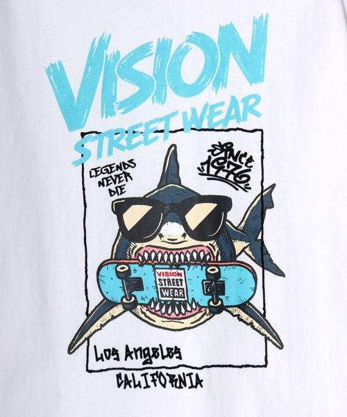 VISION STREET WEAR(ヴィジョンストリートウェア)の「VISION STREET WEAR/ヴィジョンストリートウェア オーバーサイズ フロント/バックプリント ロゴ ワンポイント 半袖Tシャツ/レディース メンズ(Tシャツ/カットソー・メンズ・ホワイト系その他/ブラック系その他/ブラック/ホワイト系その他2/ホワイト系その他3/ブラック系その他2/ブラック系その他3/ホワイト・LL/M/L)」の21枚目の写真
