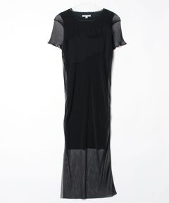 YOHEI OHNO/ヨウヘイオオノ】Cowhide Velor Cycling Dress/ロング