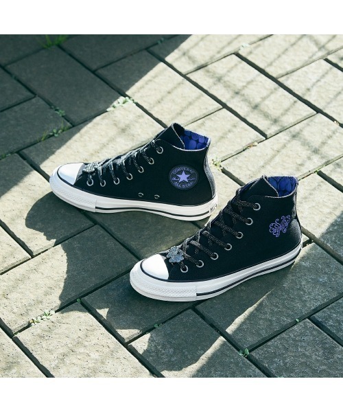 CONVERSE ALL STAR(コンバースオールスター)の「ALL STAR AGED HI / ANNA SUI / オールスター エイジド HI / アナ スイ(スニーカー・レディース・ブラック×パープル・3.5/4/4.5/5/5.5/6.5/7)」の1枚目の写真
