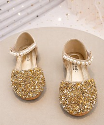 MAISON SELECT（メゾンセレクト）の「2C97-MZ ビジューデザイン キラキラ フラットシューズ（パンプス）」