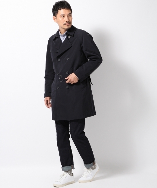 GLOBAL WORK(グローバルワーク)の「【WEB限定価格】トレンチコート/705467(トレンチコート・メンズ・ダークブルー/ベージュ・LARGE/MEDIUM)」の11枚目の写真