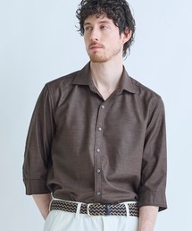MEN'S BIGI（メンズビギ）の「トリアセ麻調 7分袖シャツ<接触冷感 UVカット イージーケア>（シャツ/ブラウス）」
