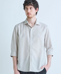 MEN'S BIGI（メンズビギ）の「トリアセ麻調 7分袖シャツ<接触冷感 UVカット イージーケア>（シャツ/ブラウス）」