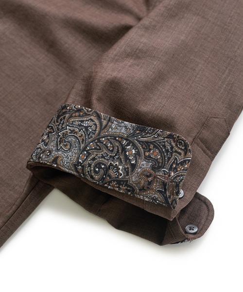 MEN'S BIGI(メンズビギ)の「トリアセ麻調 7分袖シャツ<接触冷感/UVカット/イージーケア>(シャツ/ブラウス・メンズ・ブルー/ライトグレー/グリーン/ブラウン・03/04/01/02)」の17枚目の写真