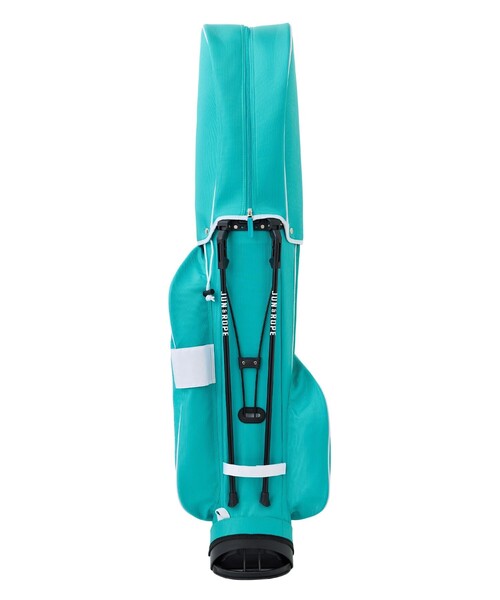 JUN&ROPE'（ジュンアンドロペ）の「ウェーブボーダー柄キャディーバッグ/ユニセックス・軽量（ゴルフグッズ・レディース・ブラック/ホワイト/ターコイズブルー・FREE）」の6枚目の写真
