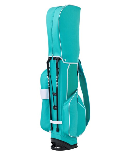 JUN&ROPE'（ジュンアンドロペ）の「ウェーブボーダー柄キャディーバッグ/ユニセックス・軽量（ゴルフグッズ・レディース・ブラック/ホワイト/ターコイズブルー・FREE）」の7枚目の写真