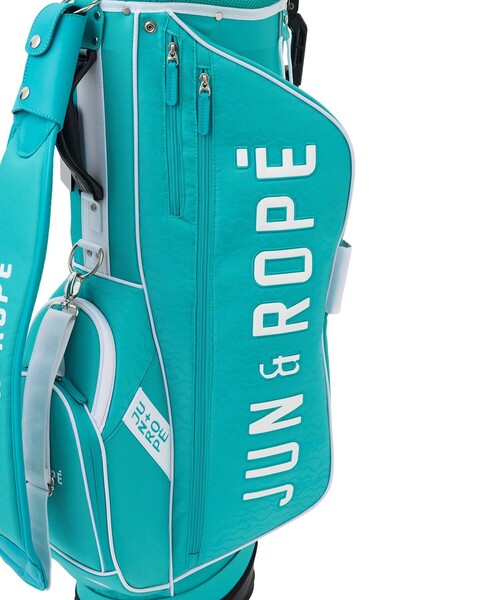 JUN&ROPE'（ジュンアンドロペ）の「ウェーブボーダー柄キャディーバッグ/ユニセックス・軽量（ゴルフグッズ・レディース・ブラック/ホワイト/ターコイズブルー・FREE）」の14枚目の写真
