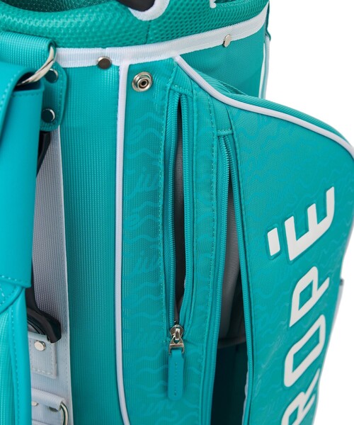 JUN&ROPE'（ジュンアンドロペ）の「ウェーブボーダー柄キャディーバッグ/ユニセックス・軽量（ゴルフグッズ・レディース・ブラック/ホワイト/ターコイズブルー・FREE）」の19枚目の写真