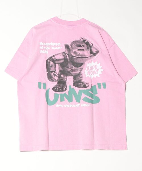 AAPE BY A BATHING APE(エーエイプバイアベイシングエイプ)の「AAPE FANCY MAIN TEE(Tシャツ/カットソー・メンズ・ライトピンク・LARGE/MEDIUM/SMALL/X-LARGE)」の5枚目の写真