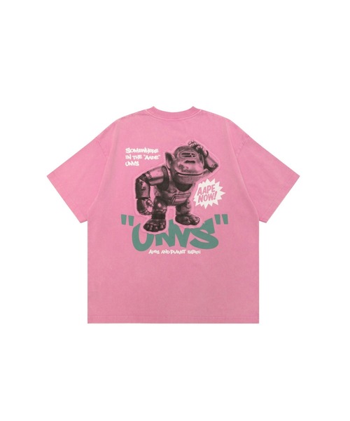 AAPE BY A BATHING APE(エーエイプバイアベイシングエイプ)の「AAPE FANCY MAIN TEE(Tシャツ/カットソー・メンズ・ライトピンク・LARGE/MEDIUM/SMALL/X-LARGE)」の1枚目の写真