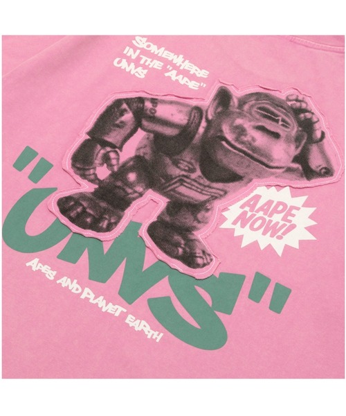 AAPE BY A BATHING APE(エーエイプバイアベイシングエイプ)の「AAPE FANCY MAIN TEE(Tシャツ/カットソー・メンズ・ライトピンク・LARGE/MEDIUM/SMALL/X-LARGE)」の4枚目の写真