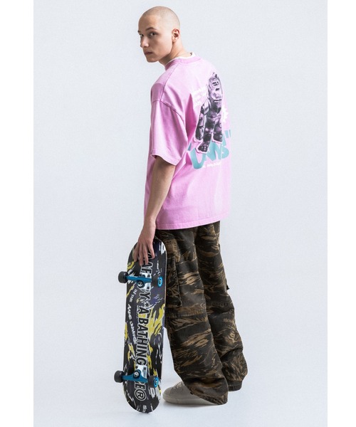 AAPE BY A BATHING APE(エーエイプバイアベイシングエイプ)の「AAPE FANCY MAIN TEE(Tシャツ/カットソー・メンズ・ライトピンク・LARGE/MEDIUM/SMALL/X-LARGE)」の6枚目の写真