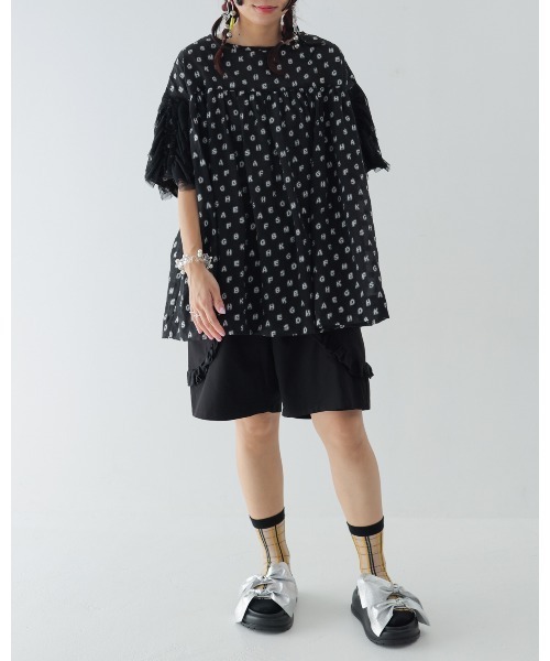 unica（ユニカ）の「ダブルフリルショートパンツ  laides（その他パンツ・レディース・ピンク/ブラック/グレー・F）」の7枚目の写真