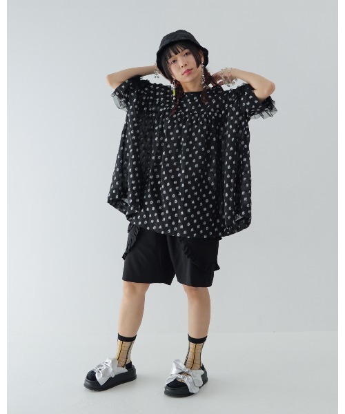 unica（ユニカ）の「ダブルフリルショートパンツ  laides（その他パンツ・レディース・ピンク/ブラック/グレー・F）」の8枚目の写真