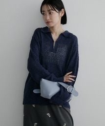 Aunt Marie's（アントマリーズ）の「フロントホックポロニット（ニット/セーター）」