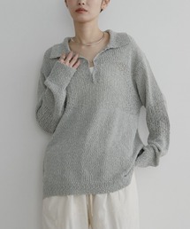 Aunt Marie's（アントマリーズ）の「フロントホックポロニット（ニット/セーター）」