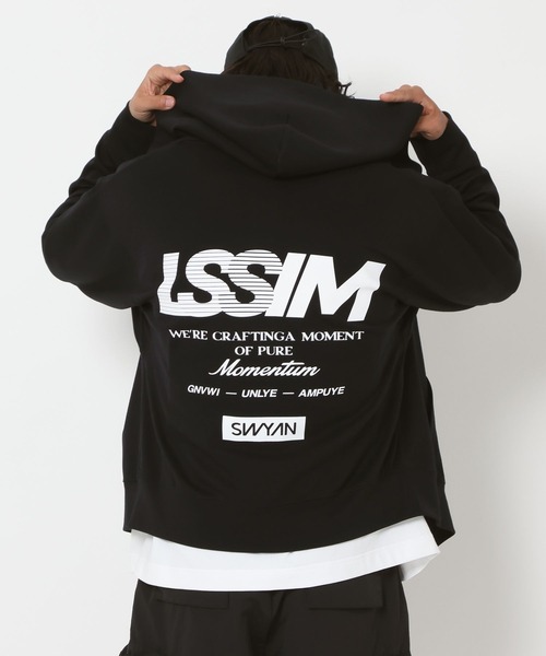 HEREIAM（ヘレイアム）の「【HEREIAM MEN】ユニセックス/バックグラフィックパーカー（パーカー・メンズ・グレー/ブラック・LARGE/MEDIUM）」の6枚目の写真