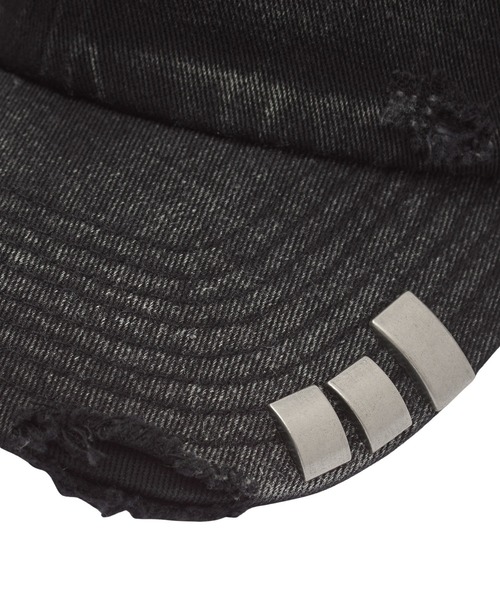 X-girl（エックスガール）の「DISTRESSED METAL PARTS 6PANEL CAP（キャップ・レディース・ブラック/ブラウン・ONE SIZE）」の8枚目の写真