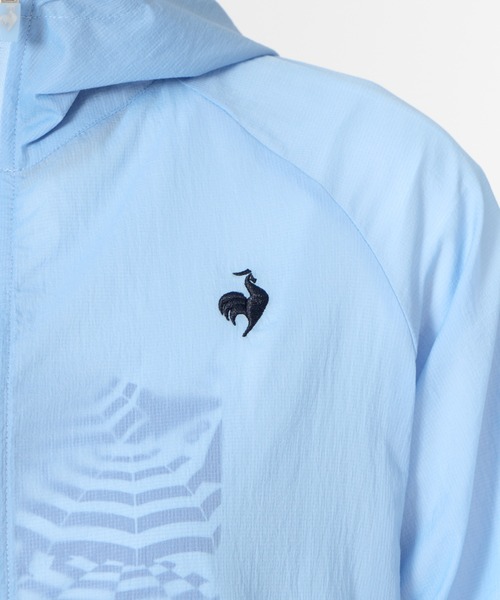 le coq sportif（ルコックスポルティフ）の「ルコックスポルティフ  ポケッタブルUVカットウィンドジャケット（ナイロンジャケット・レディース・ネイビー/ブルー・XL/M/L）」の7枚目の写真