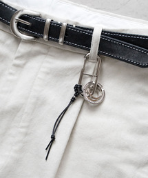 ability（アビリティ）の「SENTI センティ / W LOCK KEY RING レザーロックキーリング キーホルダー 牛革 日本製 / 2061（キーホルダー）」