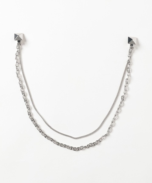 HARE(ハレ)の「チェーンラペルブローチL(HARE)(ブローチ/コサージュ・メンズ・シルバー・FREE)」の6枚目の写真