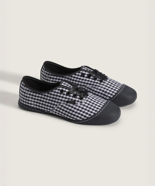 VANS（バンズ）の「VANS PREMIUM オーセンティック プリマ / LX Authentic Prima GINGHAM BLA VN000EDXBLA1（スニーカー・メンズ・ブラック×ホワイト・4.5/5/5.5/6/6.5/7）」の2枚目の写真