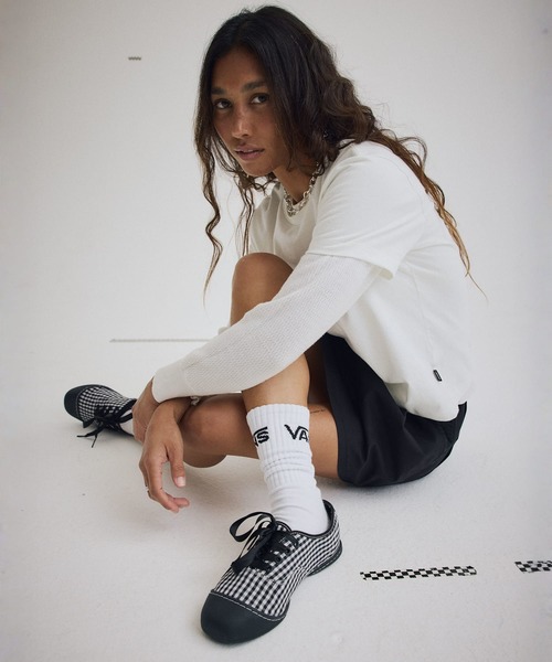 VANS（バンズ）の「VANS PREMIUM オーセンティック プリマ / LX Authentic Prima GINGHAM BLA VN000EDXBLA1（スニーカー・メンズ・ブラック×ホワイト・4.5/5/5.5/6/6.5/7）」の7枚目の写真