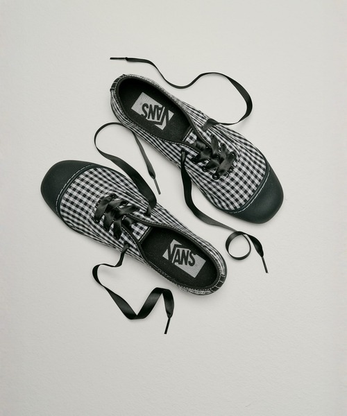 VANS（バンズ）の「VANS PREMIUM オーセンティック プリマ / LX Authentic Prima GINGHAM BLA VN000EDXBLA1（スニーカー・メンズ・ブラック×ホワイト・4.5/5/5.5/6/6.5/7）」の8枚目の写真