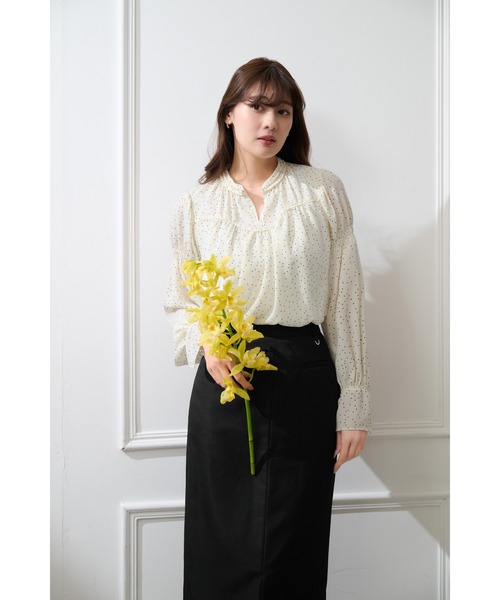 Her lip to(ハーリップトゥー)の「Front Slit Long Skirt(スカート・レディース・ホワイト系・S/M)」の14枚目の写真