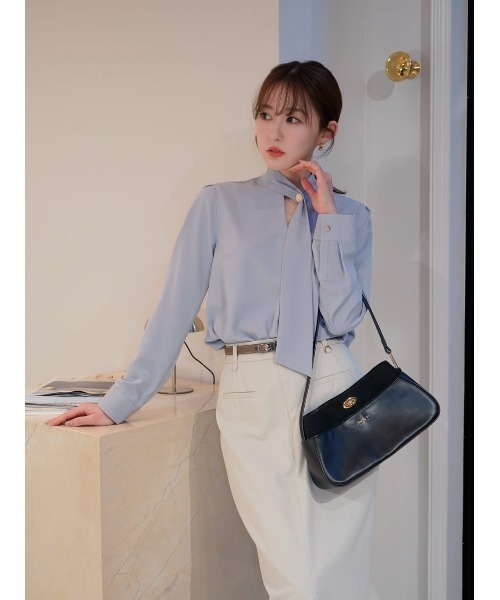 Her lip to(ハーリップトゥー)の「Front Slit Long Skirt(スカート・レディース・ホワイト系・S/M)」の6枚目の写真