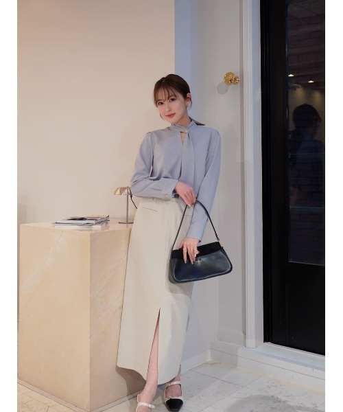 Her lip to(ハーリップトゥー)の「Front Slit Long Skirt(スカート・レディース・ホワイト系・S/M)」の7枚目の写真