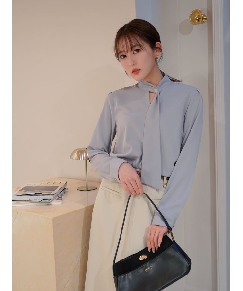 Her lip to(ハーリップトゥー)の「Front Slit Long Skirt(スカート・レディース・ホワイト系・S/M)」の5枚目の写真