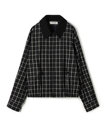 EDITION（エディション）の「edition pourell Super 120'sトロチェック コットンカラーブルゾン（ブルゾン）」