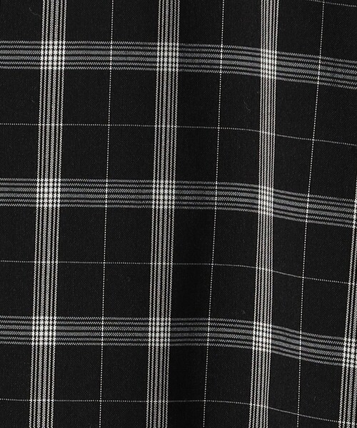 edition pourell（エディションプレル）の「edition pourell Super 120'sトロチェック コットンカラーブルゾン（ブルゾン・レディース・ブラック系その他/ホワイト系その他・34/36）」の13枚目の写真