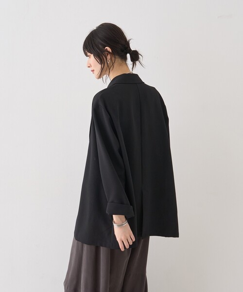 Rouge vif Anna（ルージュヴィフアンナ）の「バスケットメッシュシアーダブルジャケット（テーラードジャケット・レディース・ベージュ/ホワイト/ブラック・フリー）」の13枚目の写真