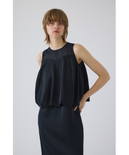 RIM.ARK（リムアーク）の「Balloon forum dress バルーン フォーム ドレス（ドレス・レディース・ブラック/ダークネイビー・36/38）」の6枚目の写真