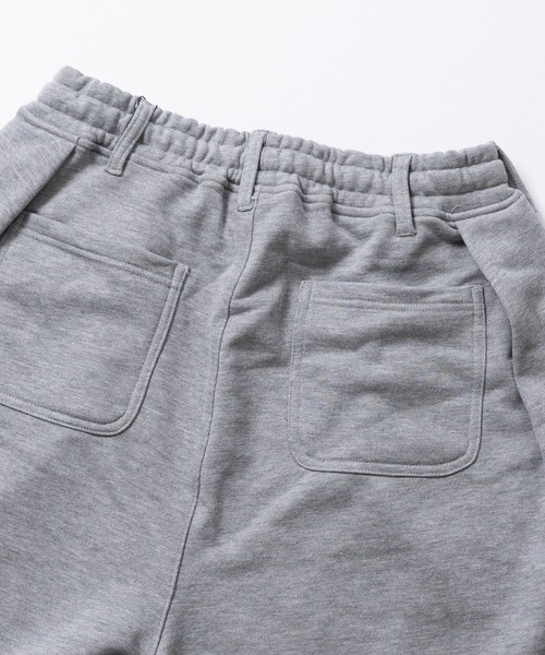 JOHN'S CLOSET(ジョンズクローゼット)の「【31】フロント&バック ワンタック スウェットワイドショーツ/ハーフパンツ(スウェットパンツ・メンズ・ブラック/グレー・LARGE/MEDIUM)」の4枚目の写真