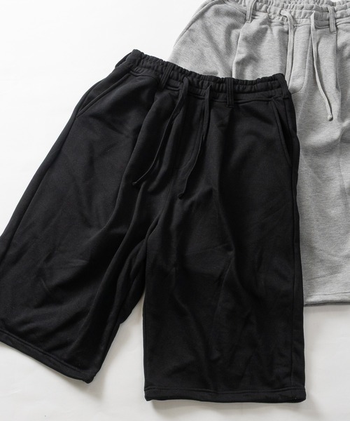 JOHN'S CLOSET(ジョンズクローゼット)の「【31】フロント&バック ワンタック スウェットワイドショーツ/ハーフパンツ(スウェットパンツ・メンズ・ブラック/グレー・LARGE/MEDIUM)」の10枚目の写真