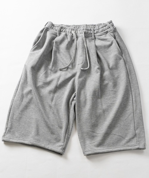 JOHN'S CLOSET(ジョンズクローゼット)の「【31】フロント&バック ワンタック スウェットワイドショーツ/ハーフパンツ(スウェットパンツ・メンズ・ブラック/グレー・LARGE/MEDIUM)」の14枚目の写真