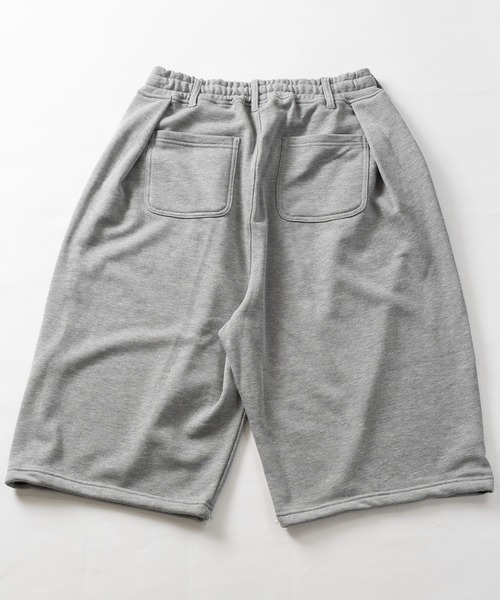 JOHN'S CLOSET(ジョンズクローゼット)の「【31】フロント&バック ワンタック スウェットワイドショーツ/ハーフパンツ(スウェットパンツ・メンズ・ブラック/グレー・LARGE/MEDIUM)」の15枚目の写真