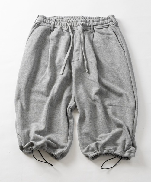 JOHN'S CLOSET(ジョンズクローゼット)の「【31】フロント&バック ワンタック スウェットワイドショーツ/ハーフパンツ(スウェットパンツ・メンズ・ブラック/グレー・LARGE/MEDIUM)」の16枚目の写真