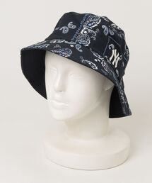 MLB | エムエルビー【MLB】- ニューヨーク・ヤンキース ペイズリー バケットハット【New York Yankees Paisley Bucket Hat 3AHT06123-04】(ハット)